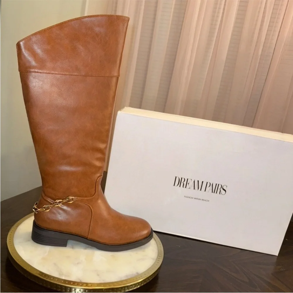 NWT DREAM PAIRS Knee-High Riding Boots